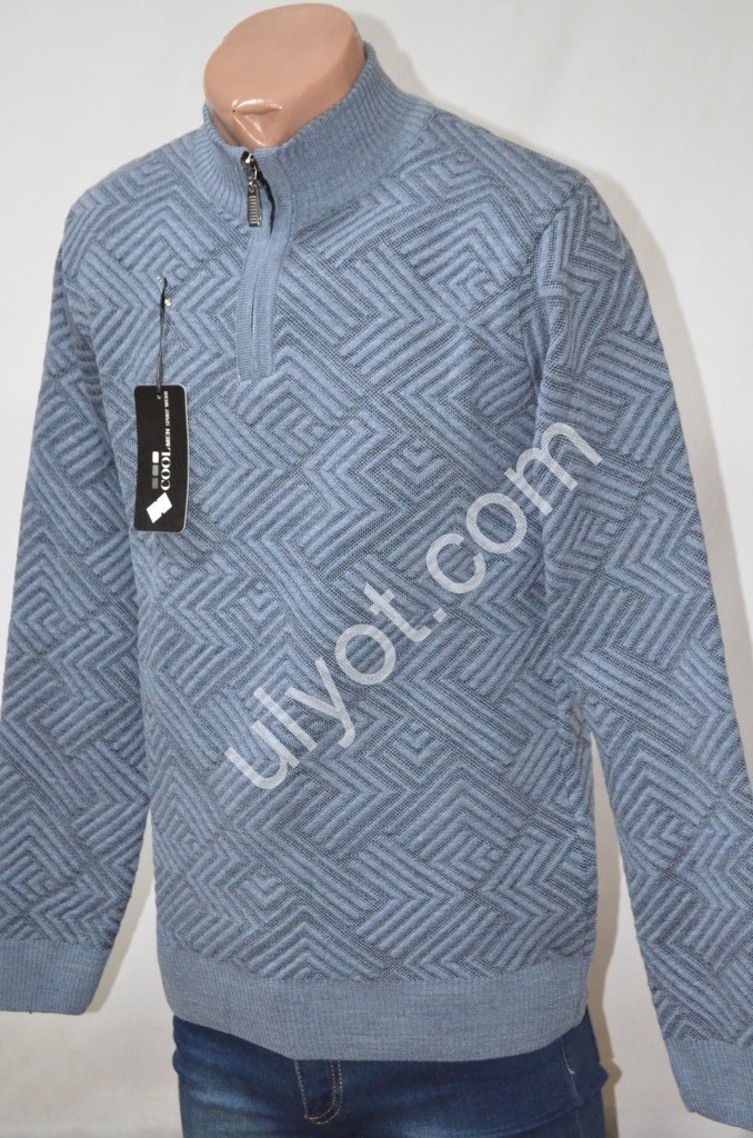 СВИТЕР COOL MEN (M-XL) ГОЛУБОЙ 1092