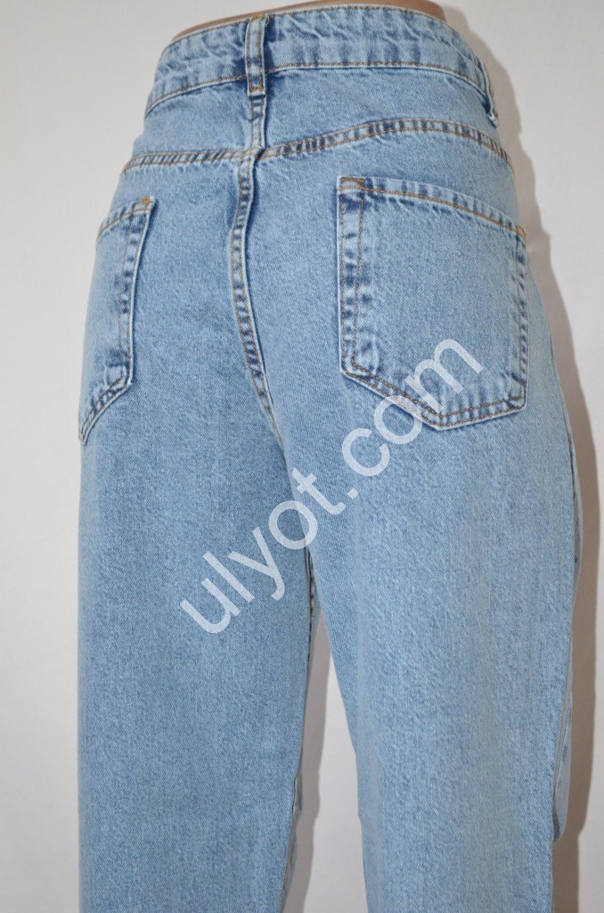 Фото 1 ДЖИНСЫ SASHA (30-38) ГОЛУБОЙ 7673