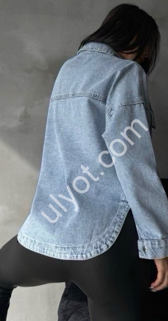 ДЖИНСОВА сорочка TOP SHOP (SL) БЛАКИТНИЙ 3406