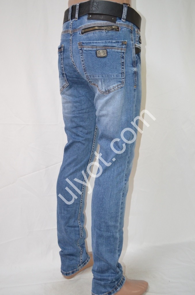 Фото 3 ДЖИНСЫ RESALSA (30-38) ГОЛУБОЙ 8093
