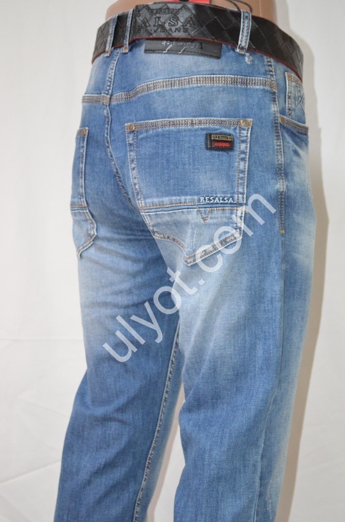 ДЖИНСЫ RESALSA (29-36) ГОЛУБОЙ 9672