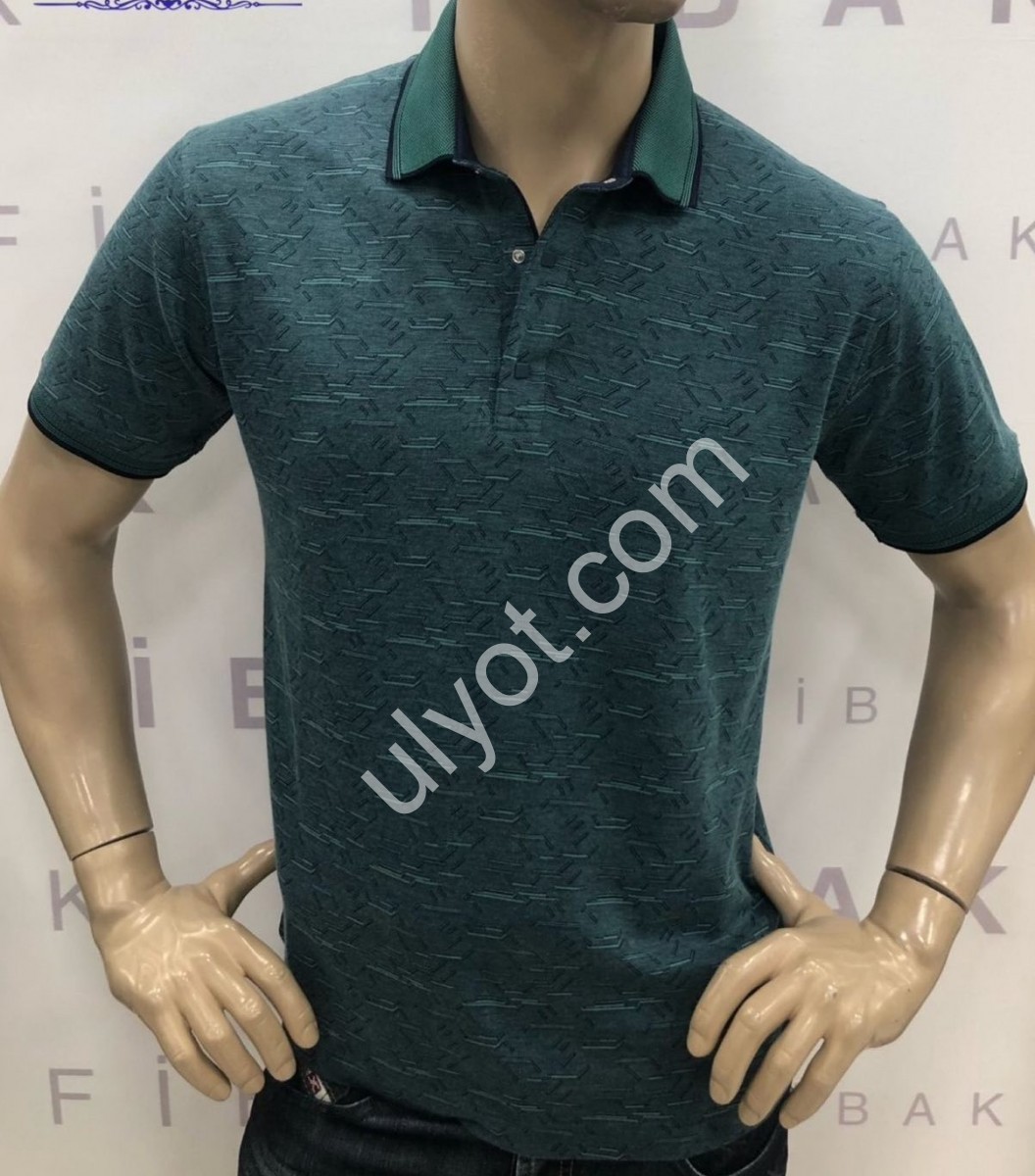 Фото 1 ФУТБОЛКА (M-2XL) СЕРО-ГОЛУБОЙ 