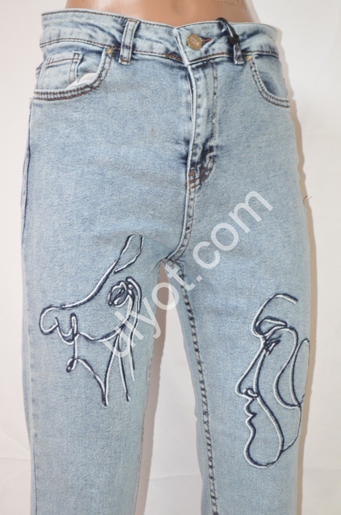 Фото 2 ДЖИНСИ SASHA (26-31) СВ.ГОЛУБИЙ 0110