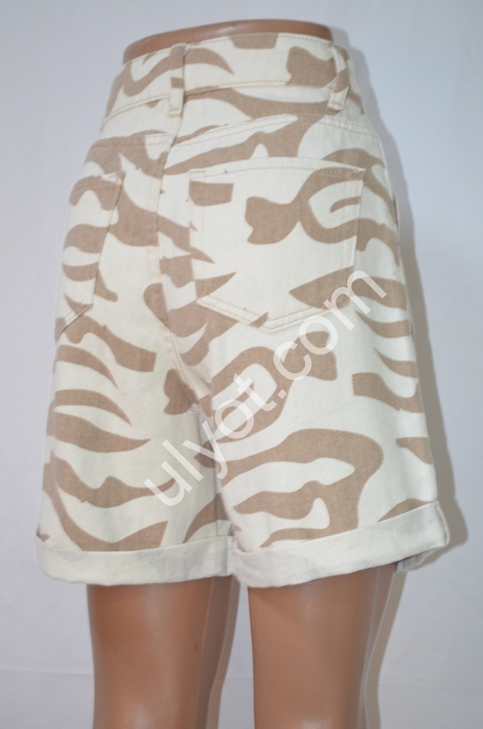 ШОРТЫ TOP SHOP (25-30) МОЛОЧНЫЙ+БЕЖЕВЫЙ 8021