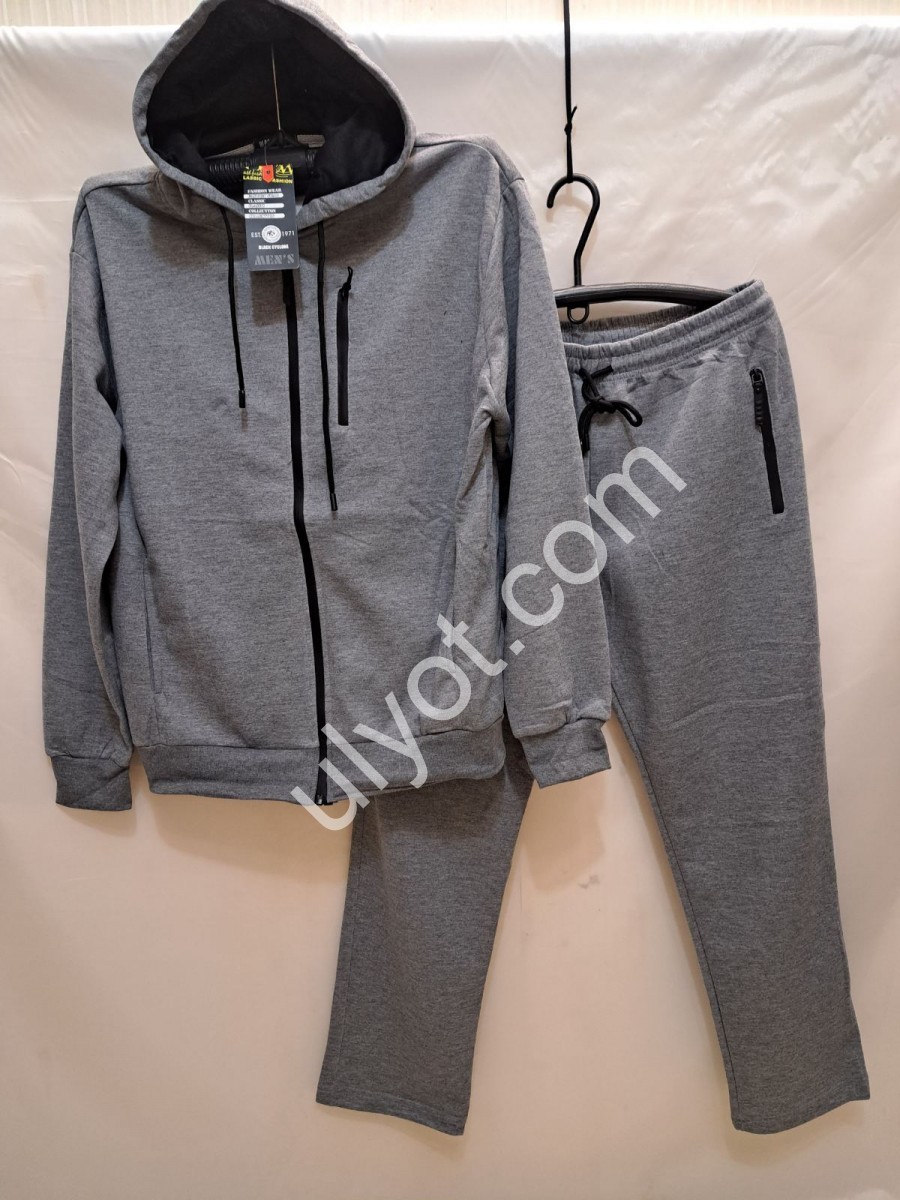 СПОРТ.КОСТЮМ (3XL-7XL) ПРЯМИЙ СІРИЙ 2383