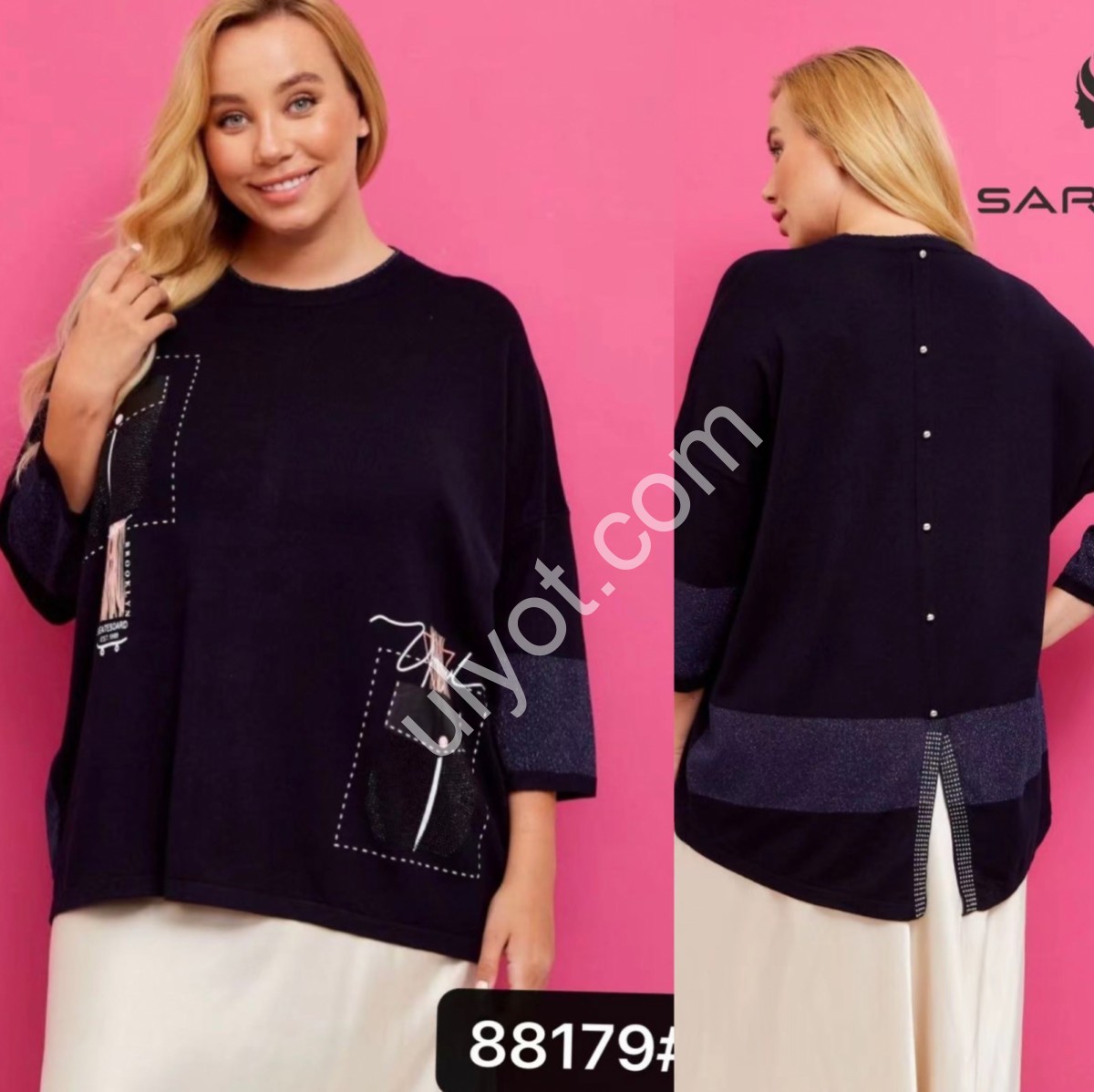 СВИТЕР (ONE SIZE 60-62) МИКС 88179