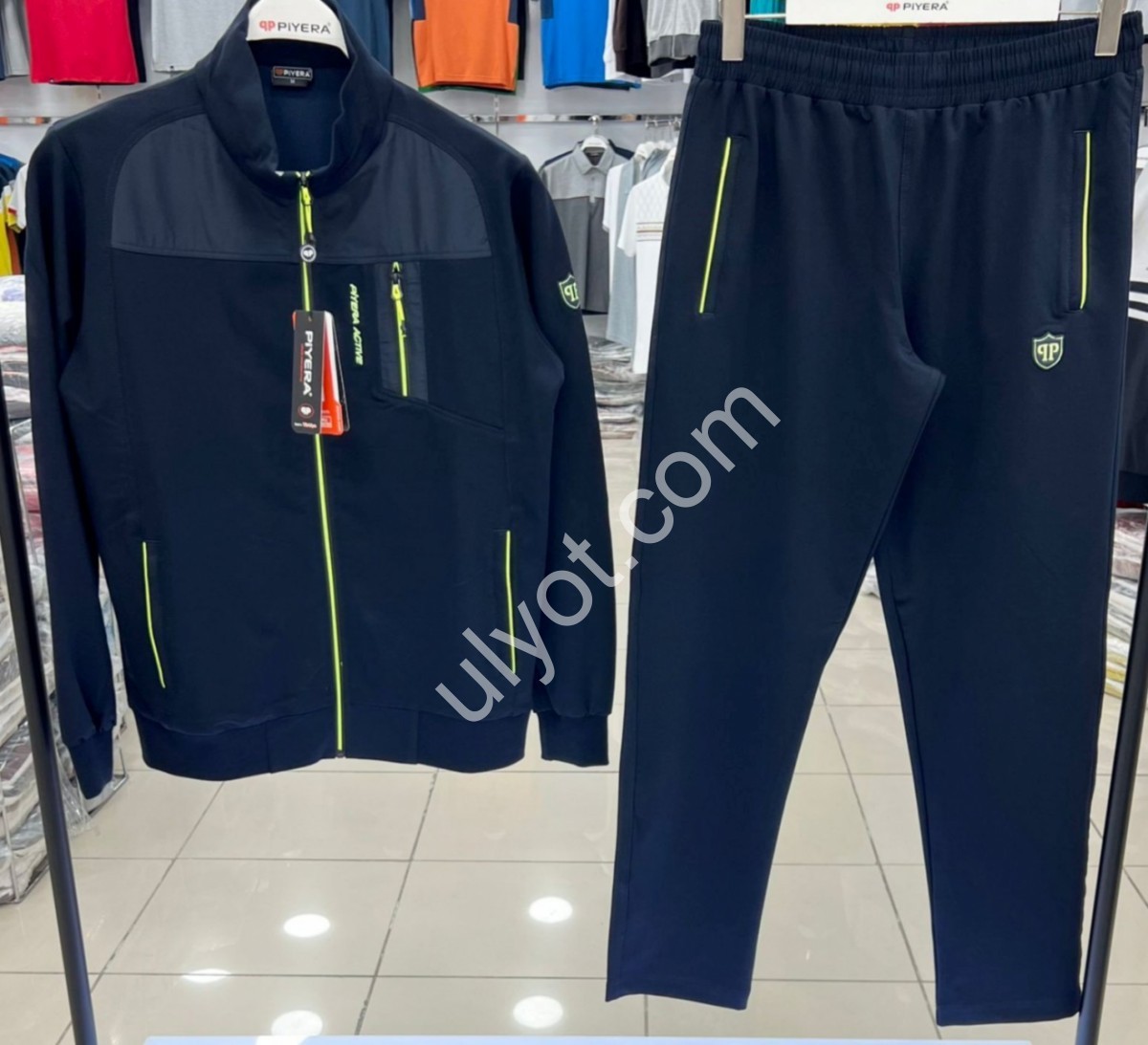 СПОРТ. КОСТЮМ (M-3XL) ПРЯМОЙ Т.СИНИЙ-1 7402