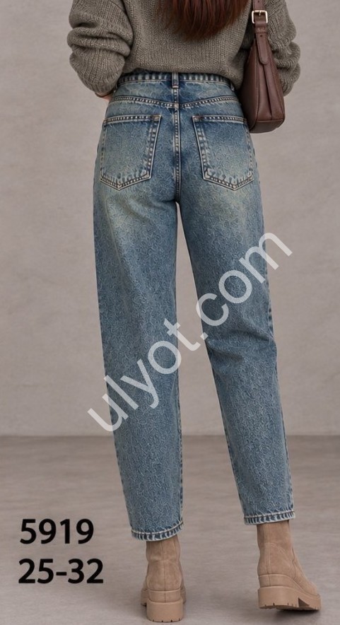 Фото 3 ДЖИНСЫ TOP SHOP (25-32) СИНИЙ 5919