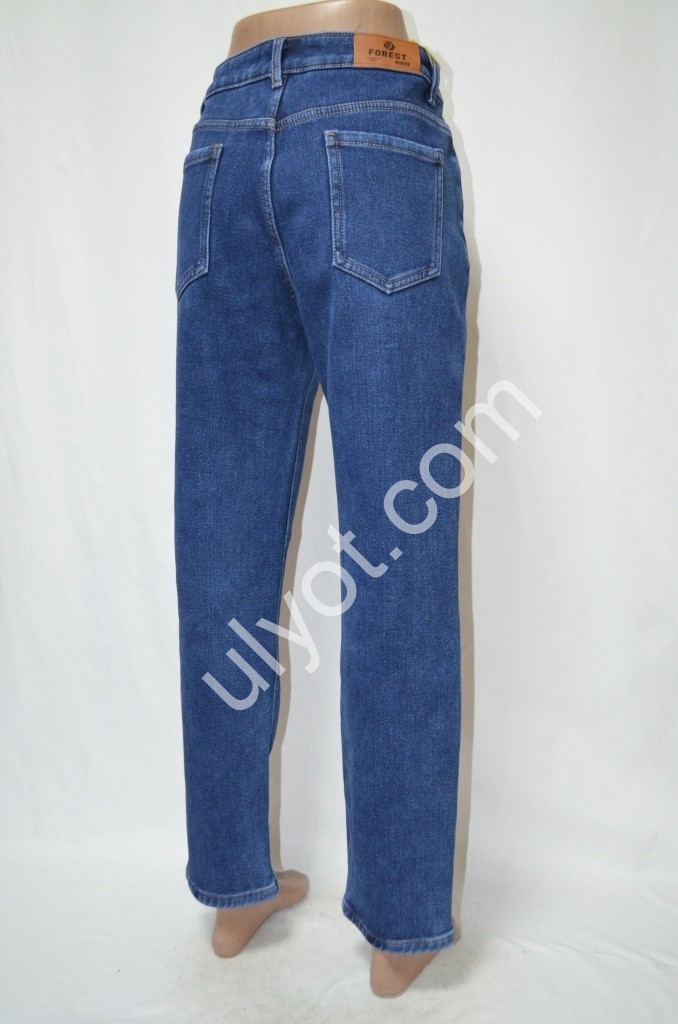 Фото 3 ДЖИНСЫ FOREST JEANS (28-33) Т.СИНИЙ ФЛИС 3698