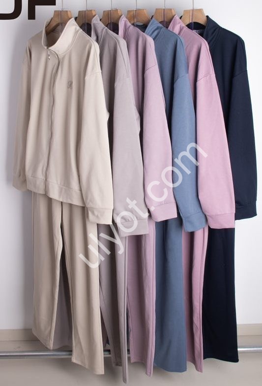СПОРТ.КОСТЮМ (L-4XL) ПРЯМОЙ СЕРЫЙ 8010