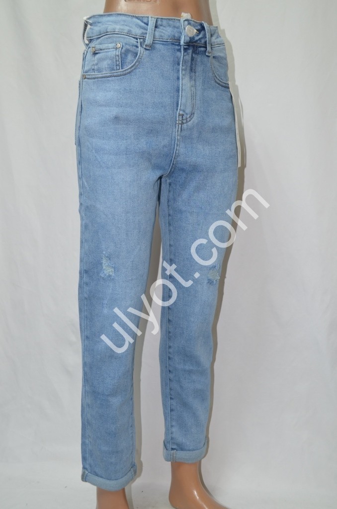 ДЖИНСЫ NEW JEANS (25-30) ГОЛУБОЙ 509