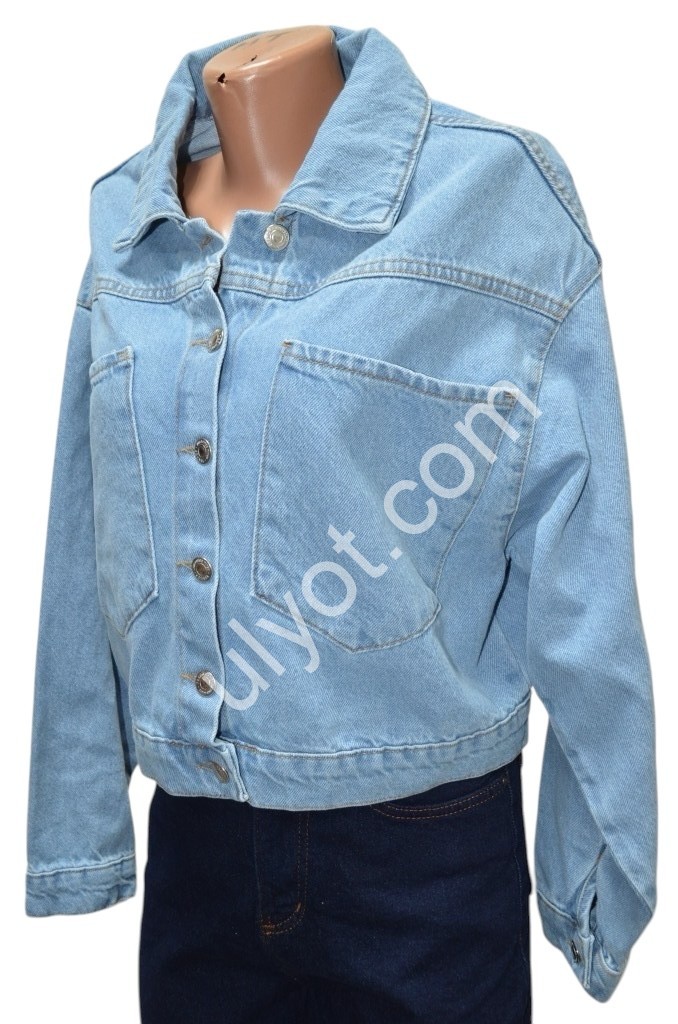 КУРТКА ДЖИНСОВАЯ (S-L) Т.ГОЛУБОЙ 1368