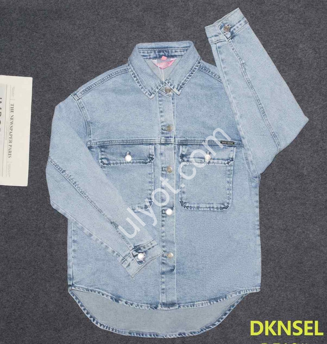 Сорочка DKNSEL (S-2XL) БЛАКИТНИЙ 510