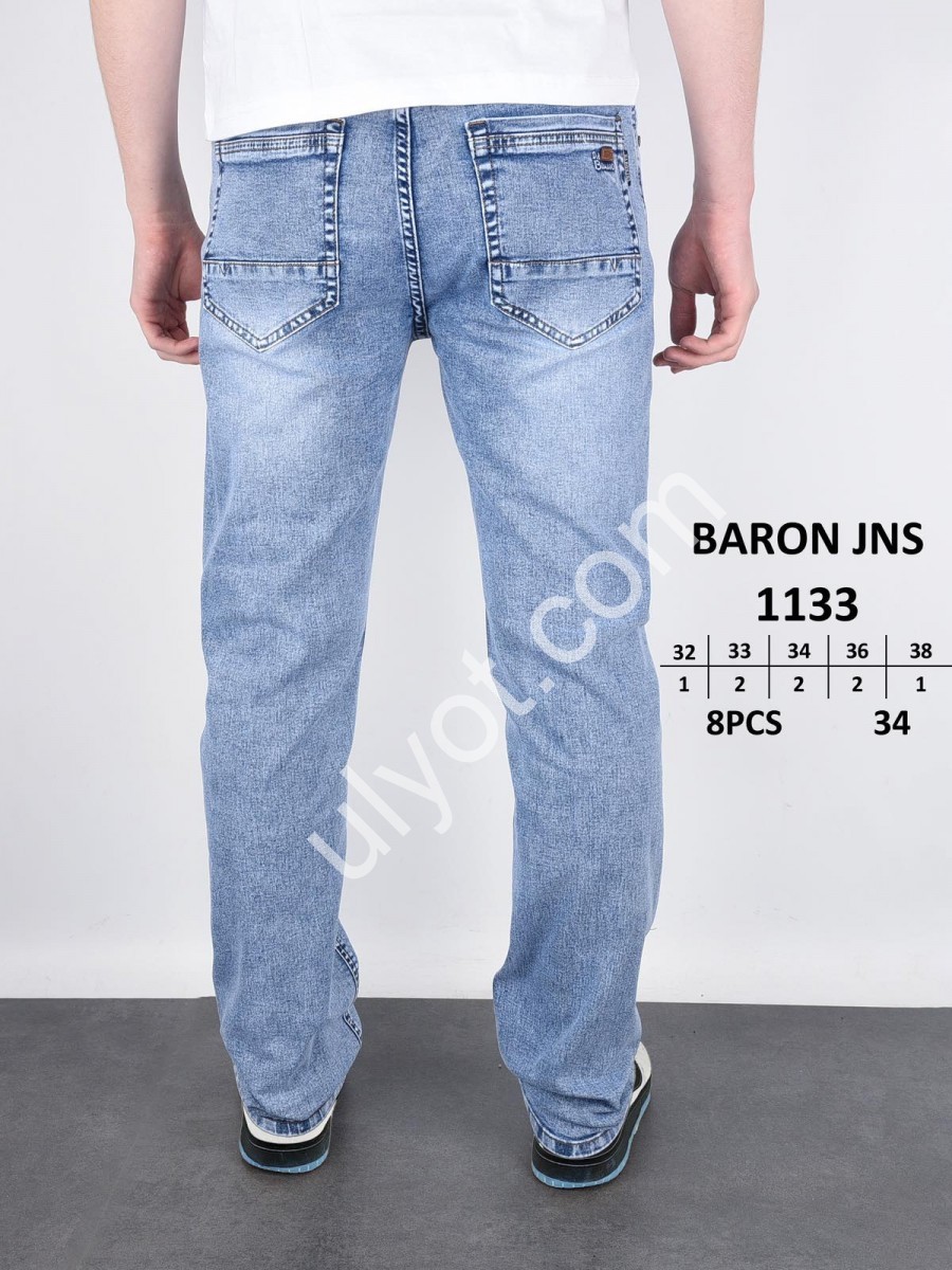 ДЖИНСИ BARON (32-38) БЛАКИТНИЙ 1133