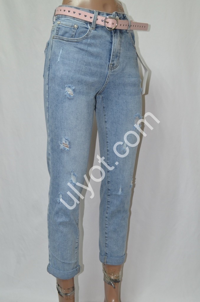 ДЖИНСЫ DENIM NEW (25-30) ГОЛУБОЙ 577