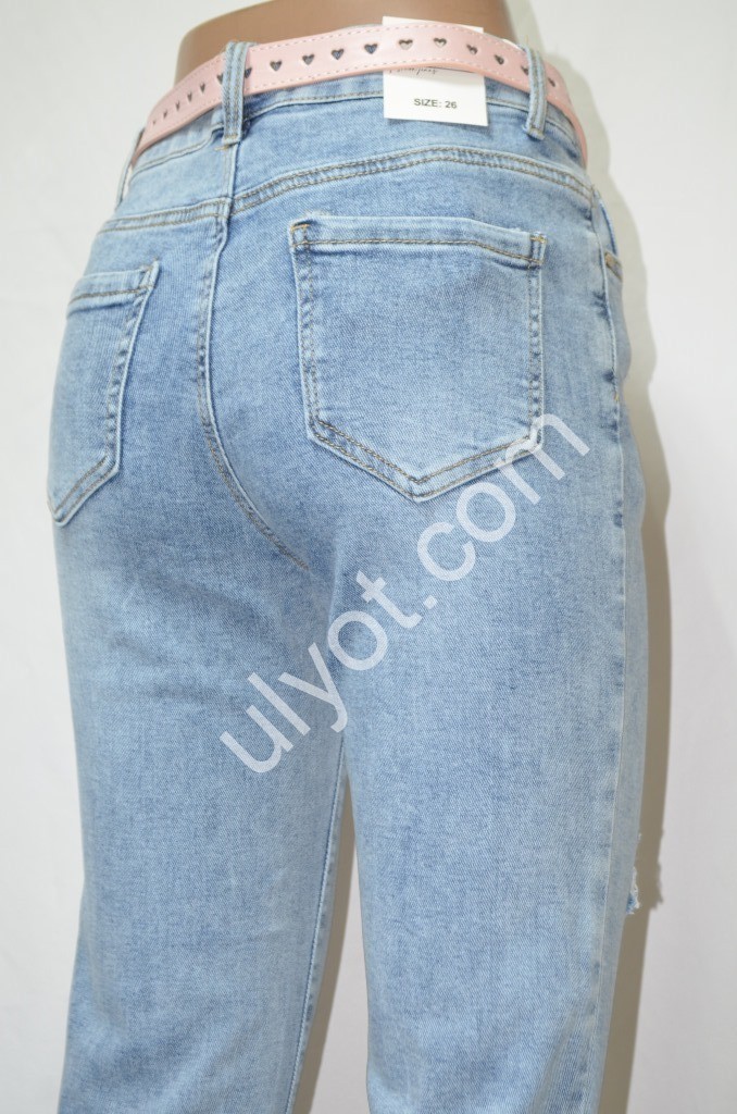 ДЖИНСЫ DENIM NEW (25-30) ГОЛУБОЙ 577