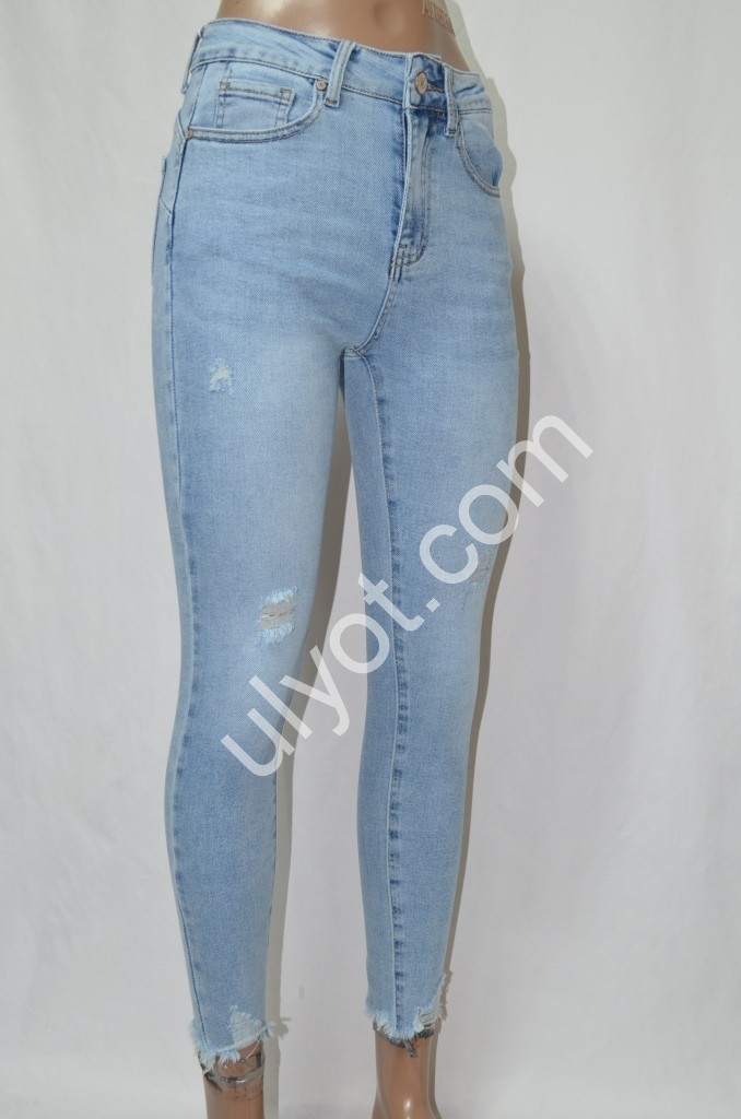 ДЖИНСЫ DENIM NEW (25-30) ГОЛУБОЙ 605