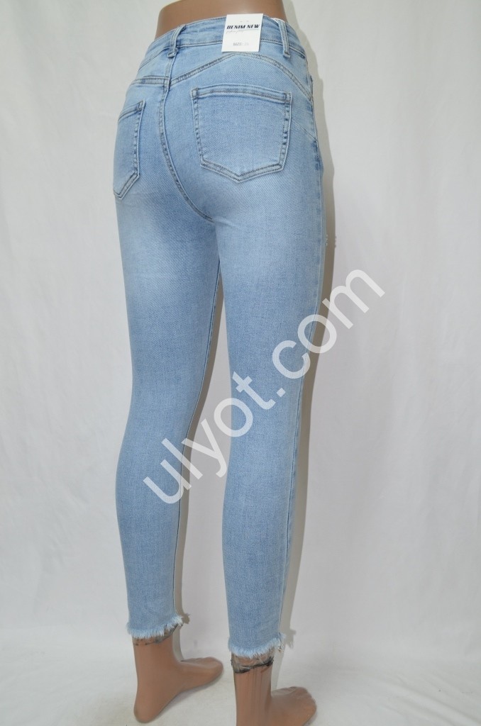 Фото 3 ДЖИНСЫ DENIM NEW (25-30) ГОЛУБОЙ 605