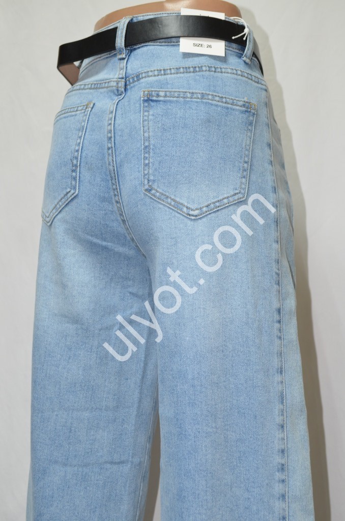 ДЖИНСЫ DENIM NEW (25-30) ГОЛУБОЙ 591
