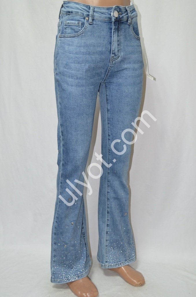 ДЖИНСЫ DENIM NEW (25-30) ГОЛУБОЙ 609