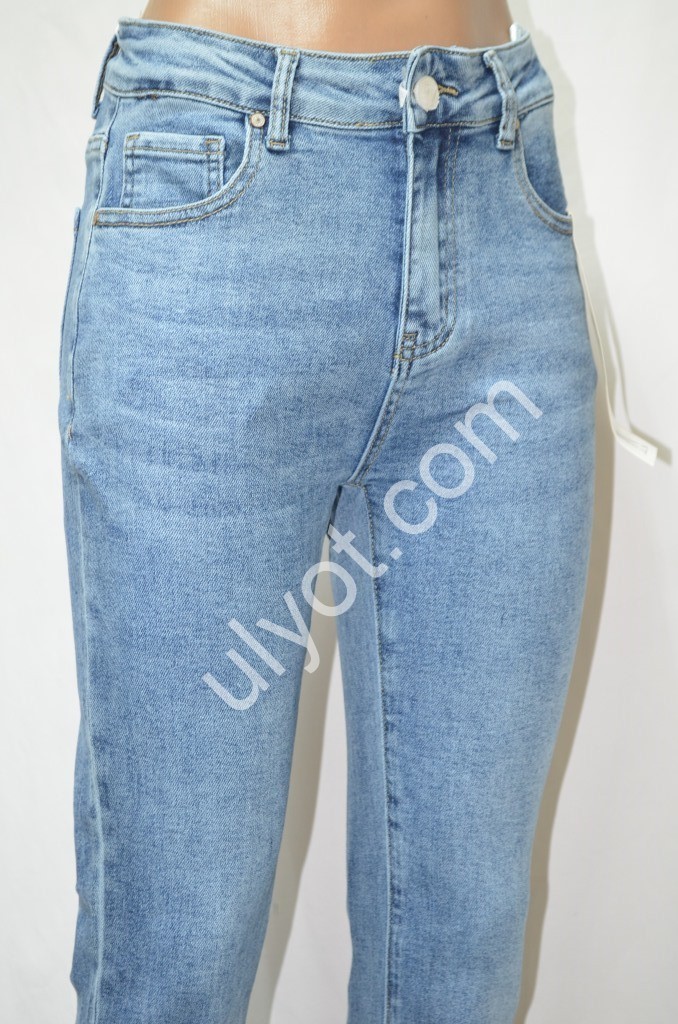 Фото 2 ДЖИНСЫ DENIM NEW (25-30) ГОЛУБОЙ 609