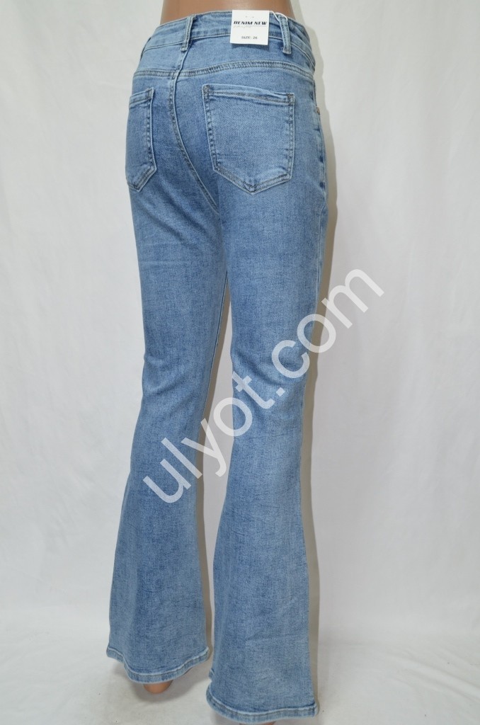 Фото 3 ДЖИНСЫ DENIM NEW (25-30) ГОЛУБОЙ 609