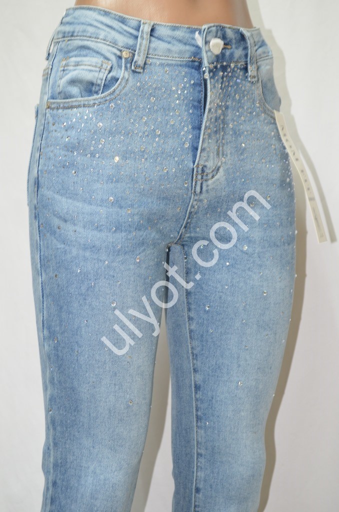 Фото 2 ДЖИНСЫ DENIM NEW (25-30) ГОЛУБОЙ 610