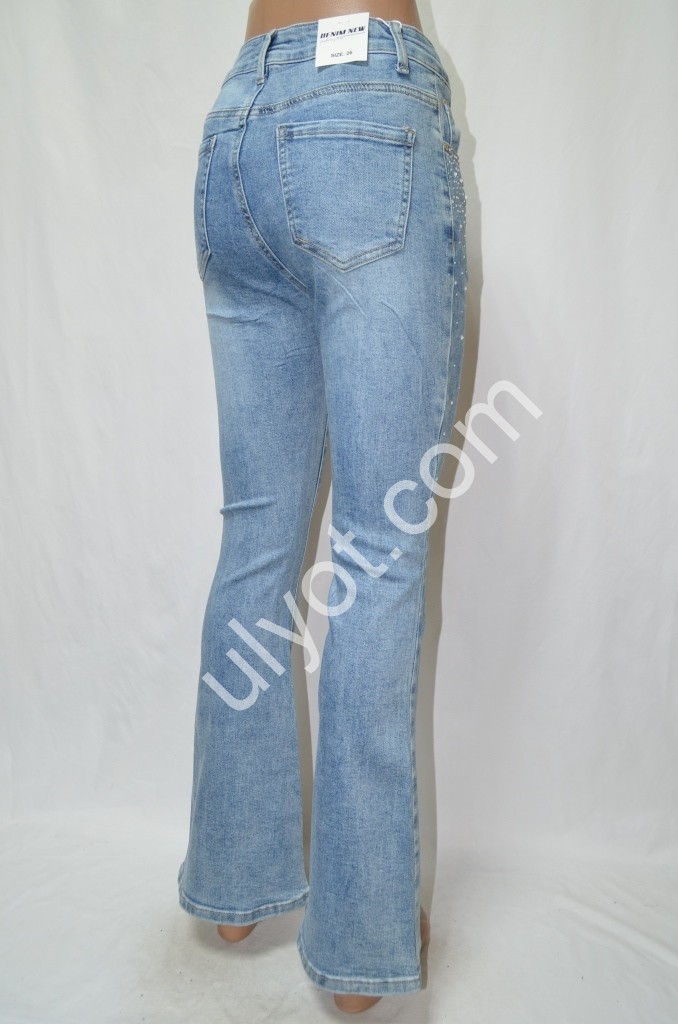 Фото 3 ДЖИНСЫ DENIM NEW (25-30) ГОЛУБОЙ 610