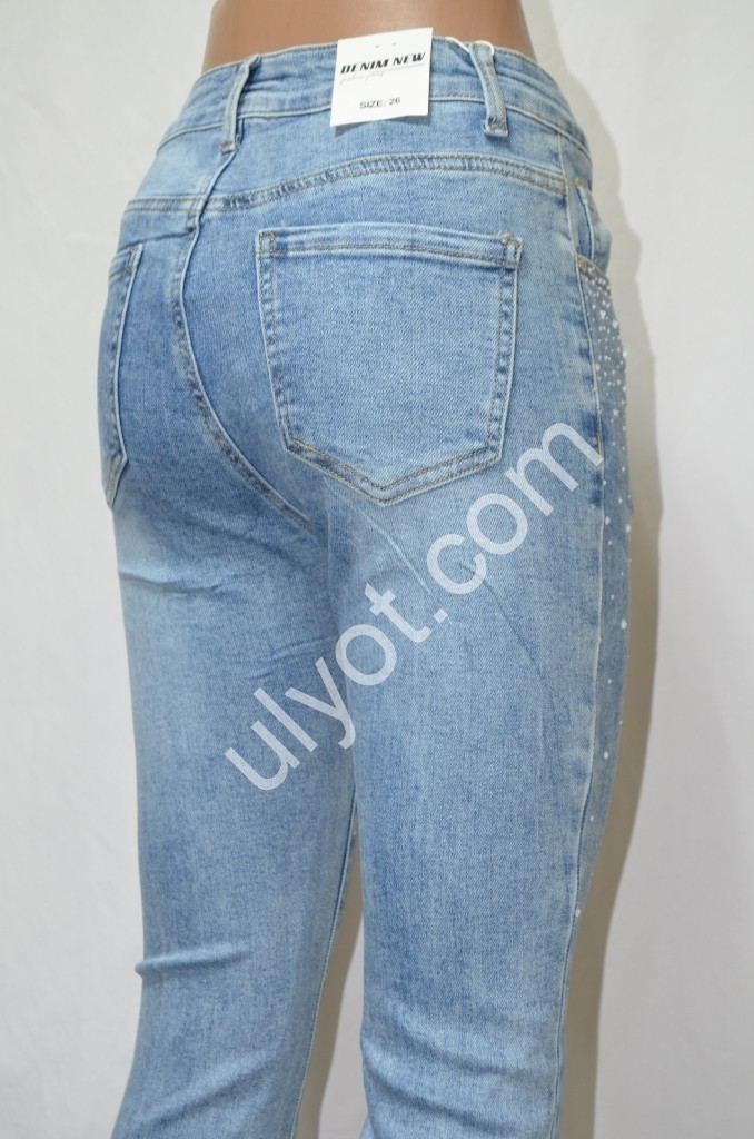 ДЖИНСЫ DENIM NEW (25-30) ГОЛУБОЙ 610