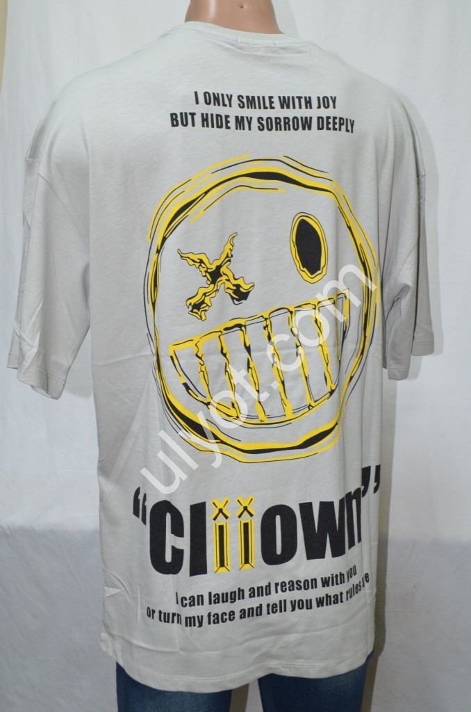 ФУТБОЛКА (S-2XL) СВ.СЕРЫЙ 5078