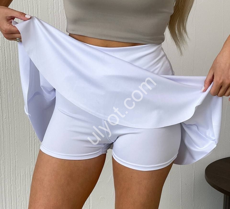 Спідниця-шорти (42-48) БІЛИЙ 3103