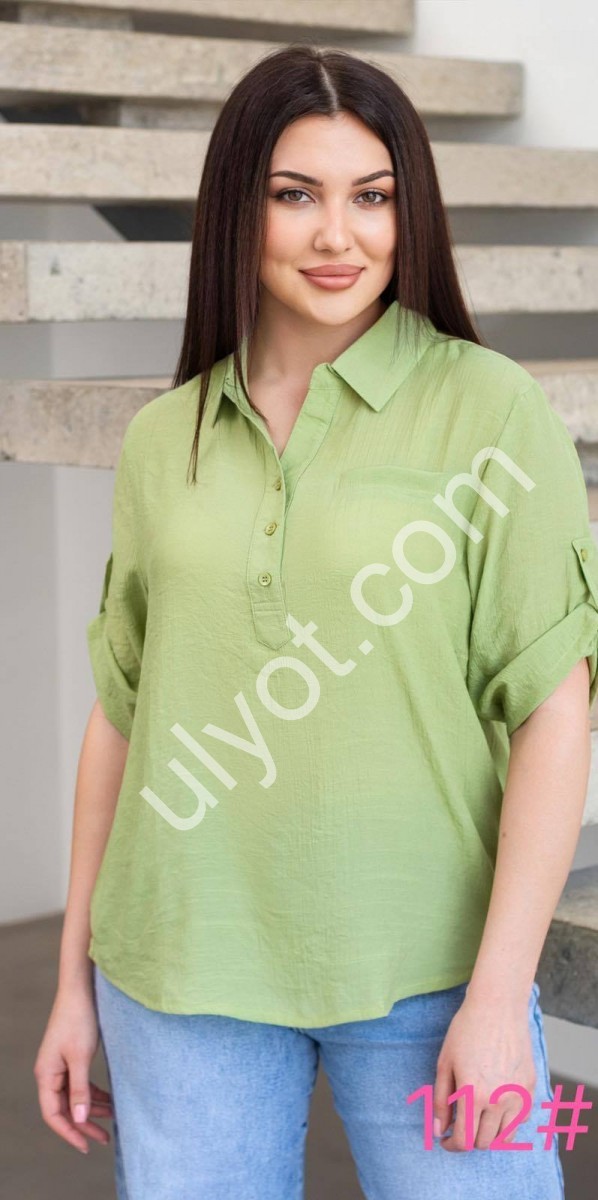 Сорочка (XL-4XL) СИНІЙ 112