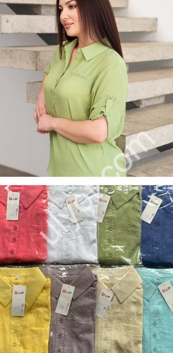 Сорочка (XL-4XL) СИНІЙ 112