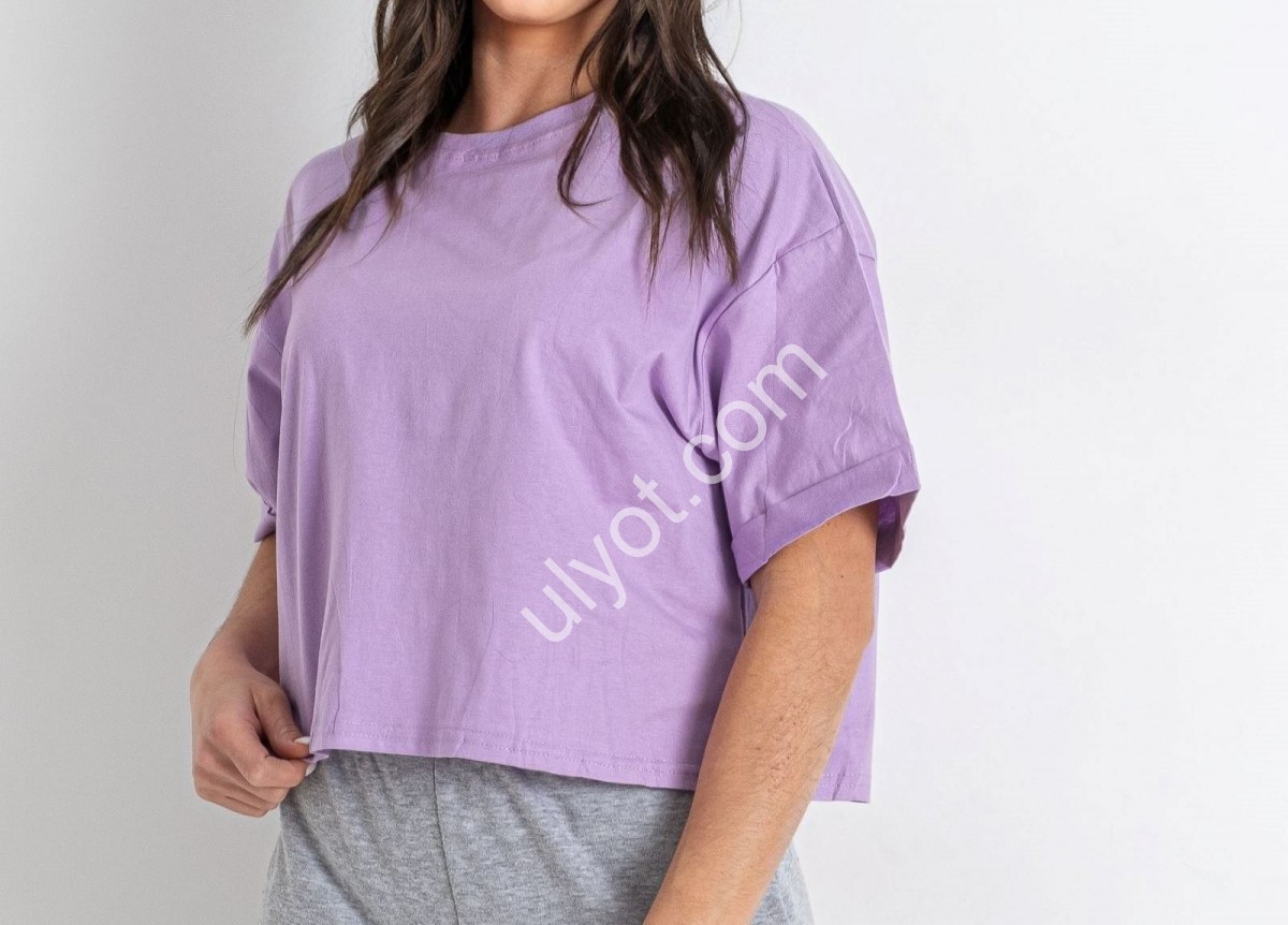 ФУТБОЛКА (M-XL) ЛИЛОВИЙ 54002