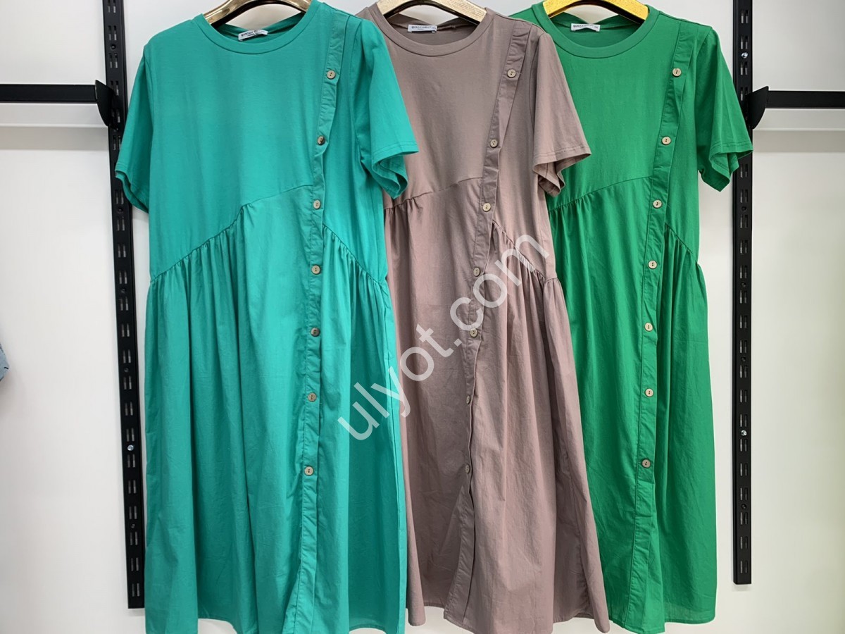 ПЛАТЬЕ (3XL-6XL) ПУДРА 5994