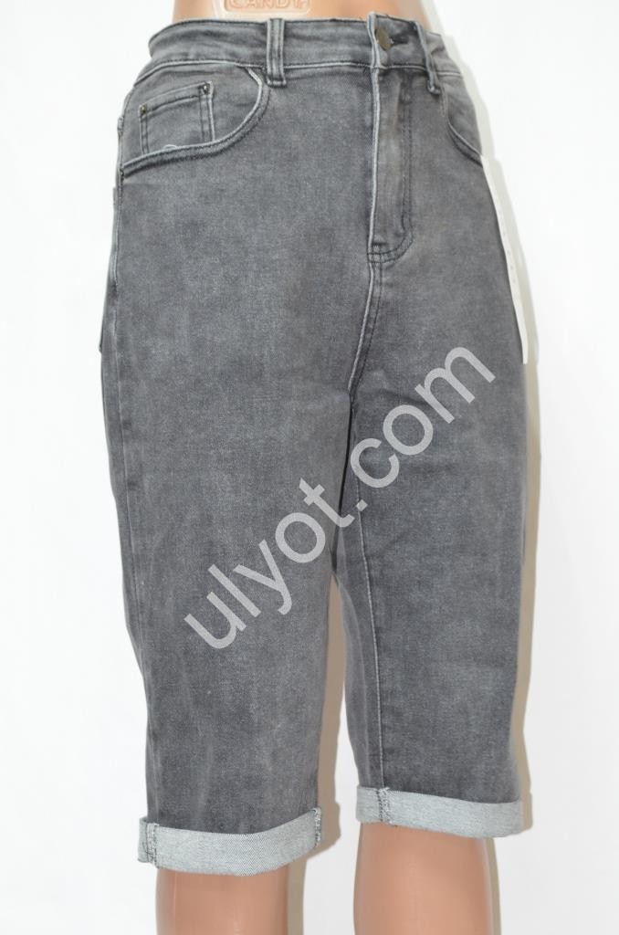 ШОРТИ NEW JEANS (28-33) СІРИЙ W536