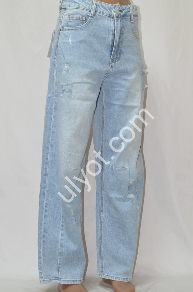 ДЖИНСЫ M.SARA (XS-XL) ГОЛУБОЙ 1059-4