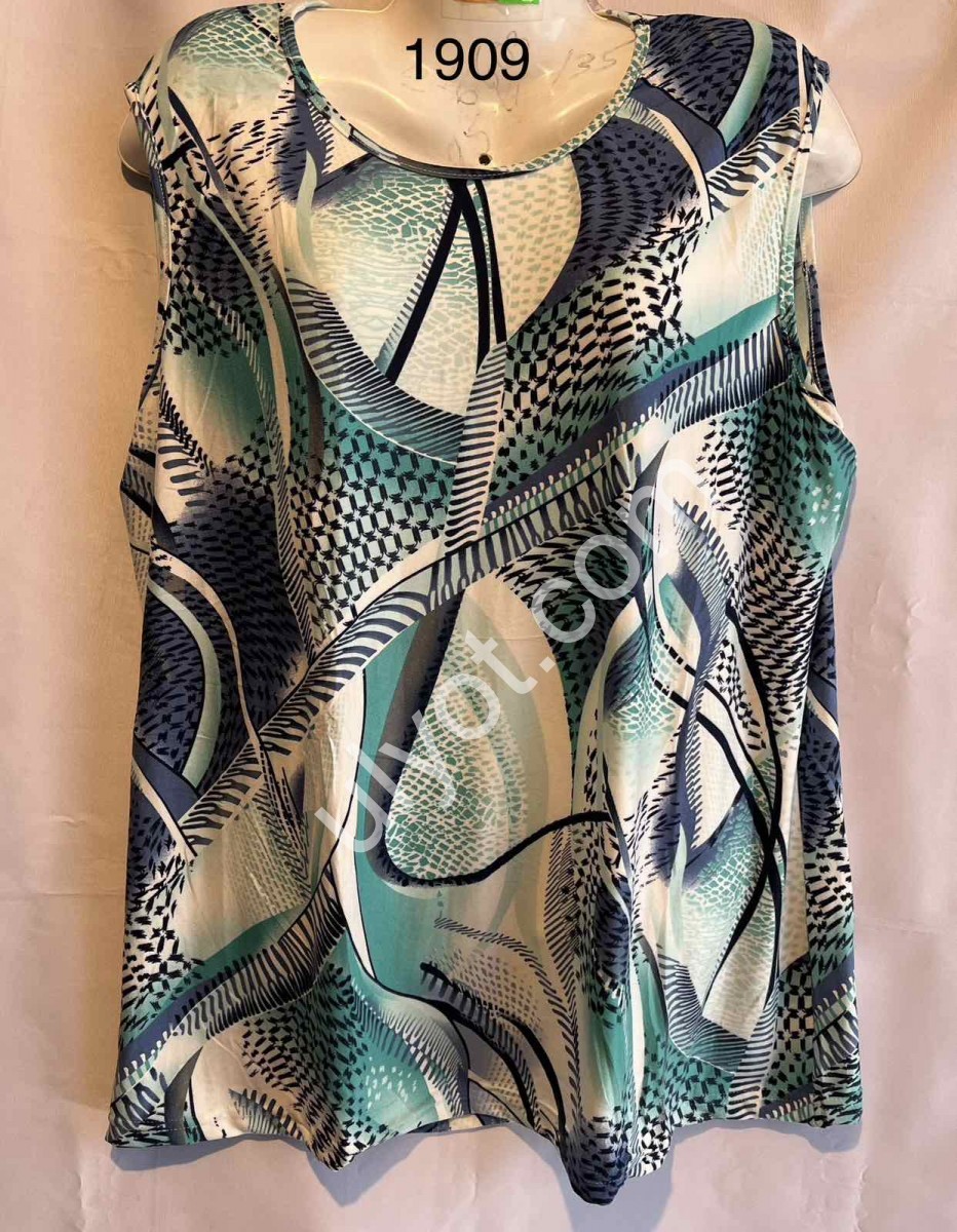 ФУТБОЛКА (4L-8XL) СИН+ГОЛУБ МИКС 1909