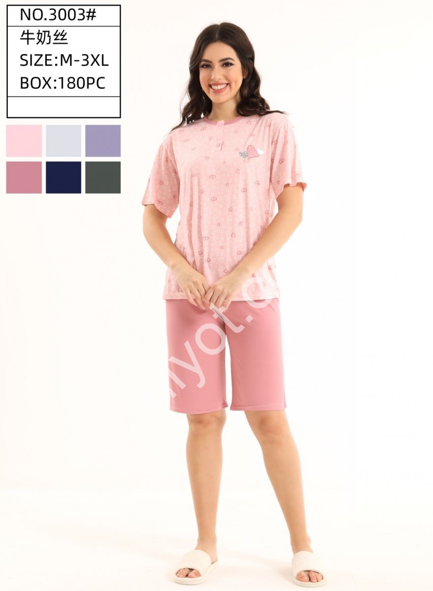 ПИЖАМА (M-3XL) РОЗОВЫЙ 3003