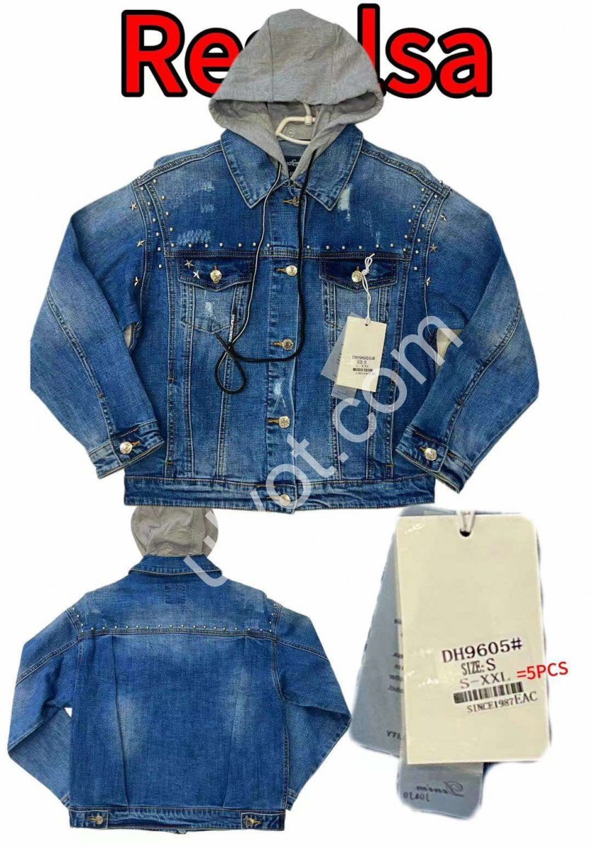 ДЖИНСОВА КУРТКА RESALSA (S-XXL) СИНІЙ DH9605
