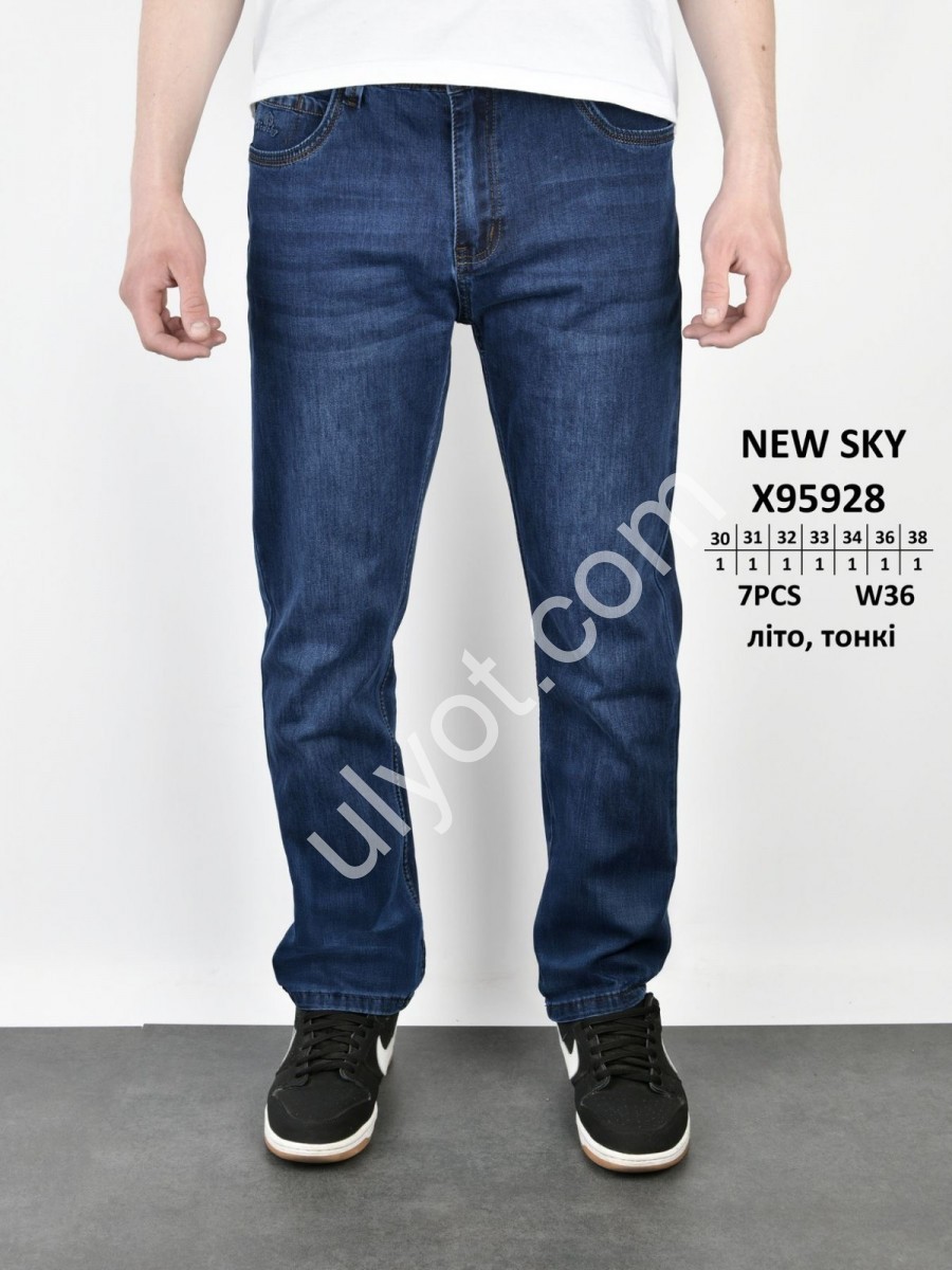 ДЖИНСИ NEW SKY (30-38) Т.СИНІЙ 95928