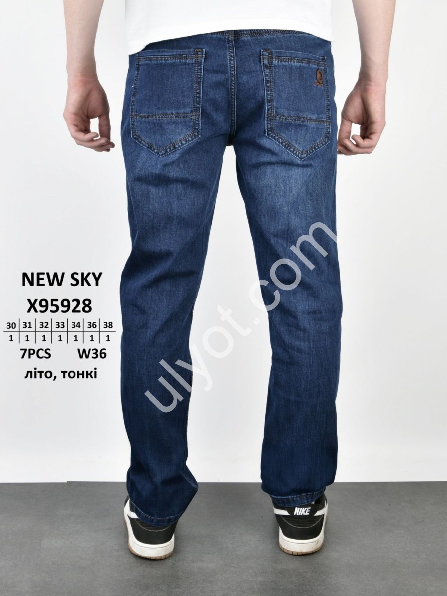 ДЖИНСИ NEW SKY (30-38) Т.СИНІЙ 95928