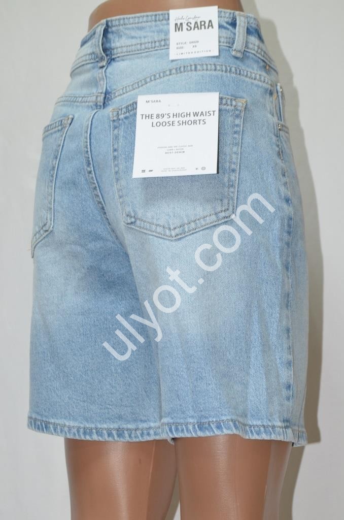 ШОРТЫ M SARA (XS-XL) СВ.ГОЛУБОЙ 6029