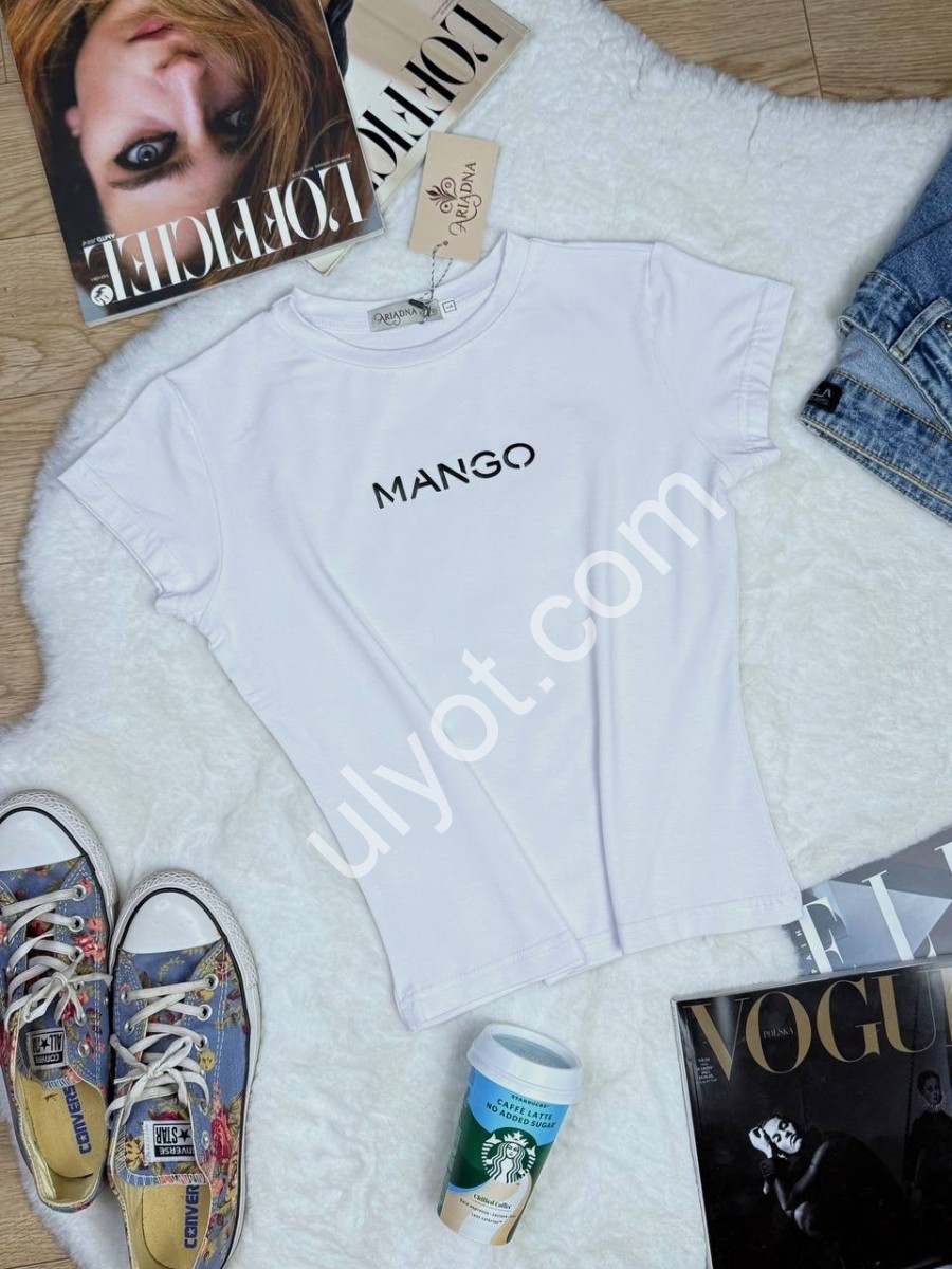 ФУТБОЛКА MANGO (42-48) БІЛИЙ 4211