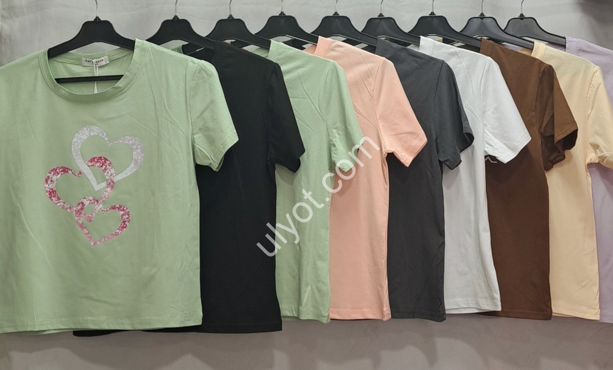 ФУТБОЛКА СЕРЕЧКИ ONE SIZE (44/48) МИКС 5179