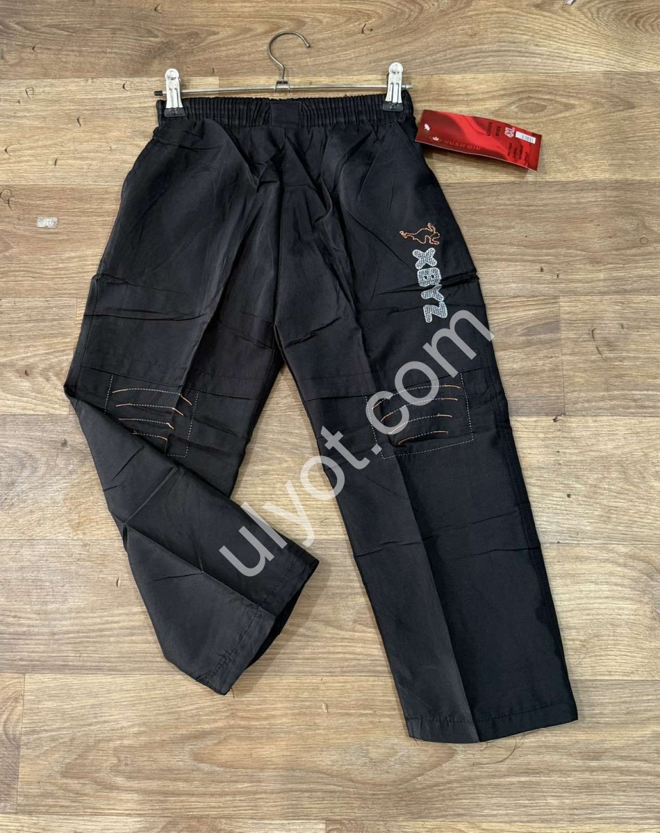 СПОРТ.ШТАНЫ XBYZ (XL-5XL) ЧЕРНЫЙ 