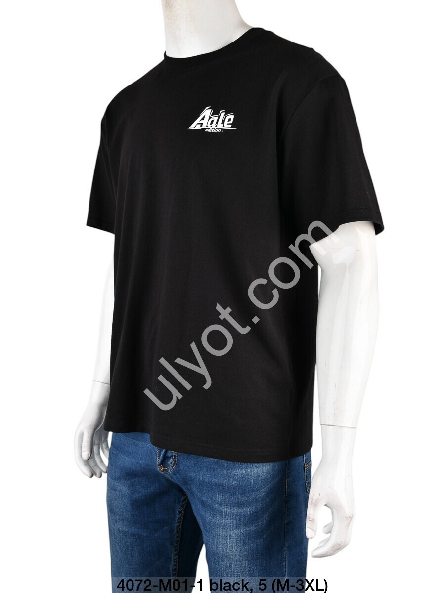 ФУТБОЛКА AALE (M-3XL) ЧОРНИЙ 4072