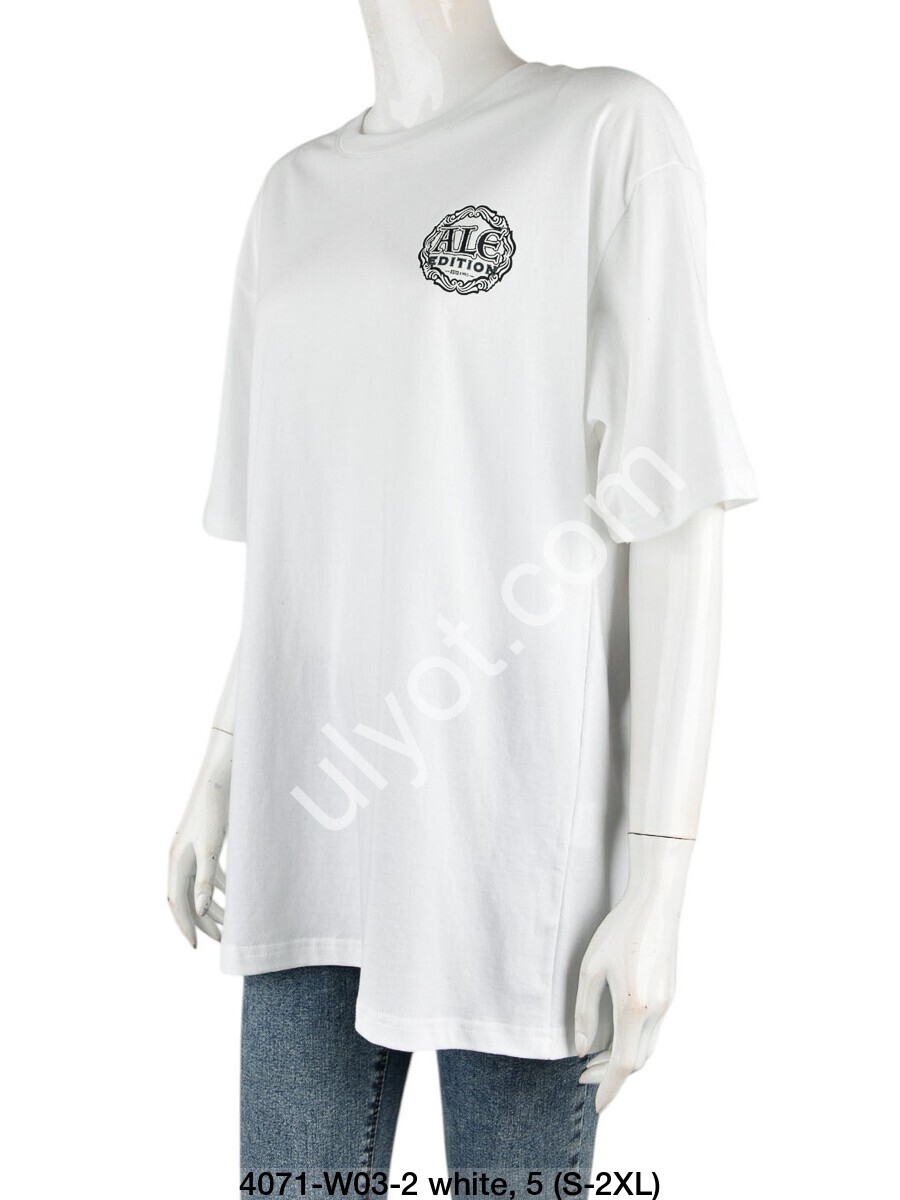 ФУТБОЛКА ALE-2 (S-2XL) БЕЛЫЙ 4071