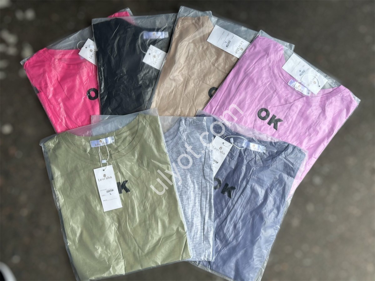 ФУТБОЛКА OK (S-L) МИКС 25075