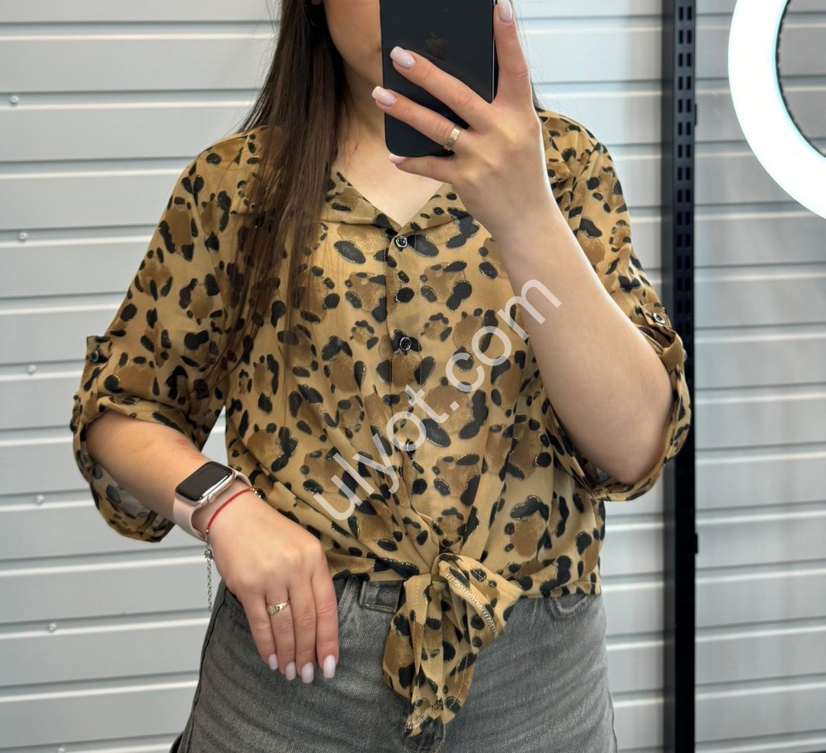 БЛУЗКА JJF (XL-4XL) ЛЕО 8808